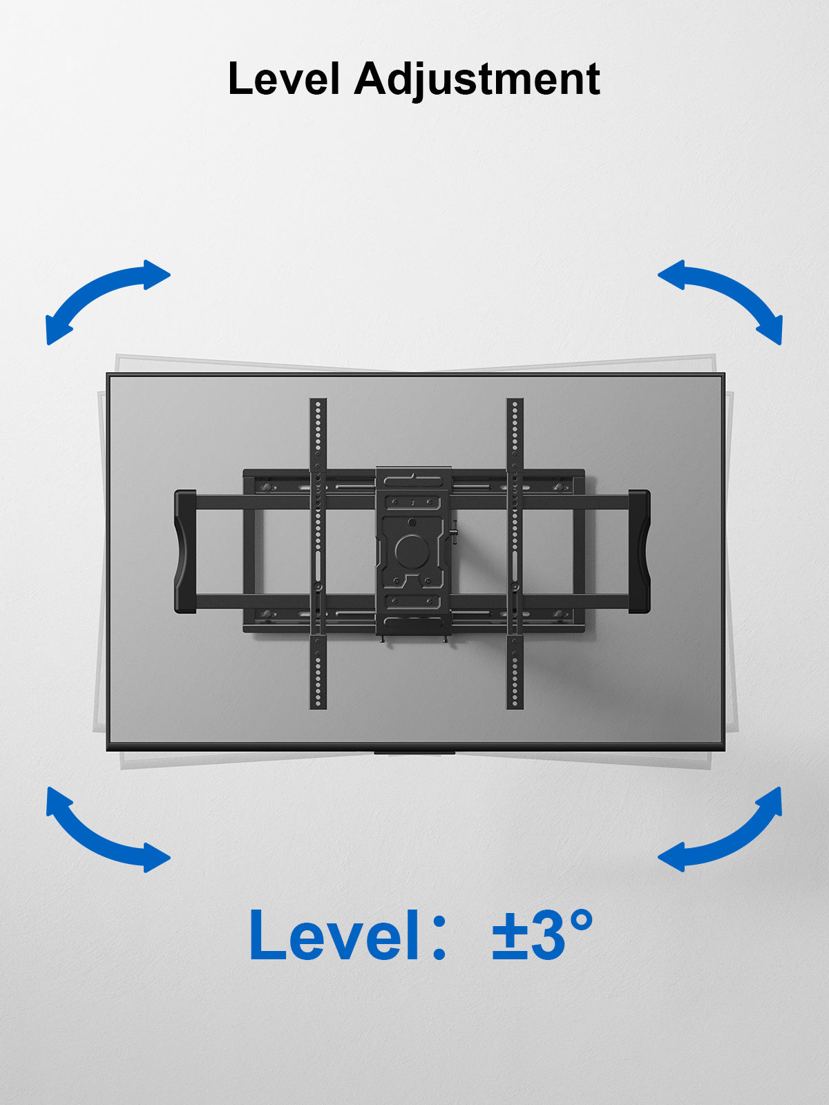 Motion Mount with Dual Arms for TVs 49